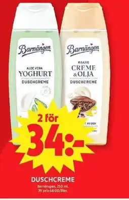 ICA Maxi Barnängen Duschcreme erbjuda