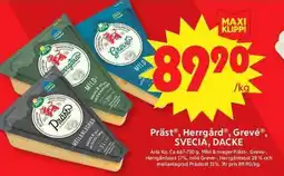 ICA Maxi Arla PrästⓇ, Herrgård®, Grevé®, Svecia, Dacke erbjuda