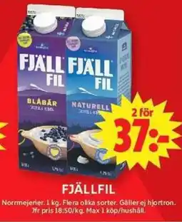 ICA Maxi Norrmejerier Fjällfil erbjuda