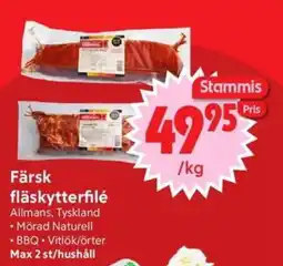 Nya Pulsen Färsk fläskytterfilé erbjuda