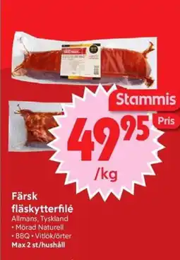 Nya Pulsen Färsk fläskytterfilé erbjuda