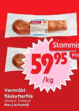 Nya Pulsen Varmrökt fläskytterfilé erbjuda