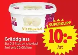 Nya Pulsen Sia Gräddglass erbjuda