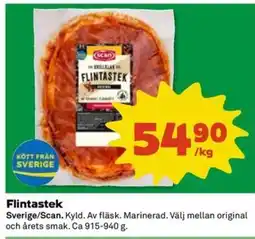 Coop Extra Scan Flintastek erbjuda