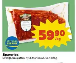 Coop Extra Dalsjöfors Spareribs erbjuda