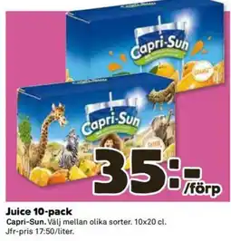 Coop Extra Capri-Sun Juice 10-pack erbjuda