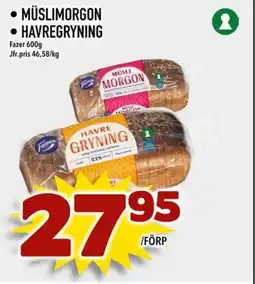 Prisma Mat Fazer Müslimorgon • havregryning erbjuda