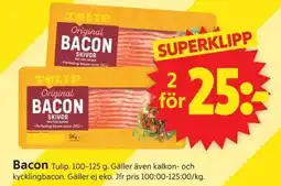 ICA Supermarket Tulip Bacon erbjuda