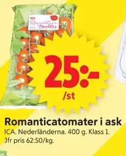 ICA Supermarket ICA Romanticatomater i ask erbjuda