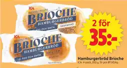 ICA Supermarket ICA Hamburgerbröd Brioche erbjuda