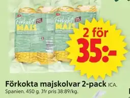 ICA Supermarket ICA Förkokta majskolvar 2-pack erbjuda