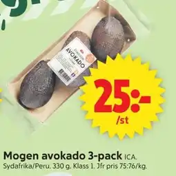 ICA Supermarket ICA Mogen avokado 3-pack erbjuda