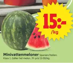 ICA Supermarket Minivattenmeloner erbjuda
