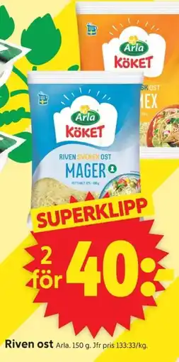 ICA Supermarket Arla Riven ost erbjuda