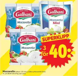 ICA Supermarket Galbani Mozzarella erbjuda