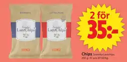 ICA Supermarket Svenska Lantchips chips erbjuda