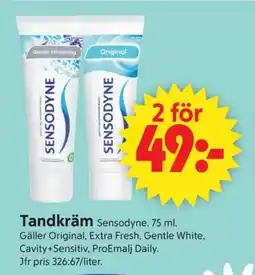 ICA Supermarket Sensodyne Tandkräm erbjuda
