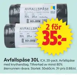 ICA Supermarket ICA Avfallspåse erbjuda