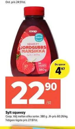 Coop Extra Sylt squeezy erbjuda