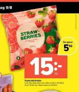 Coop Extra Frysta bär/frukter erbjuda
