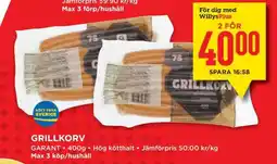 Willys Grillkorv erbjuda