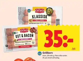 ICA Supermarket Grillkorv erbjuda