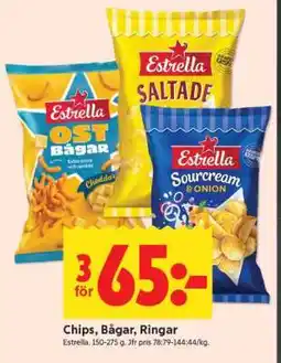 ICA Supermarket CHIPS, BÅGAR, RINGAR erbjuda