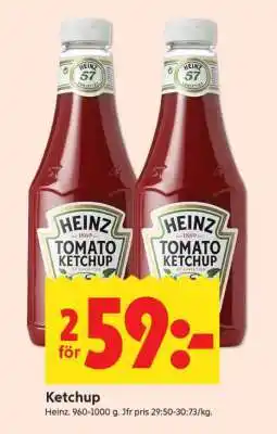 ICA Supermarket Ketchup erbjuda