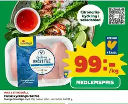 Coop Färsk Kycklingbröstfilé erbjuda