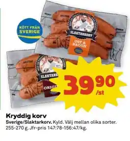 Coop Kryddig Korv erbjuda