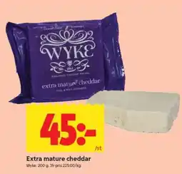 ICA Supermarket Extra mature cheddar erbjuda