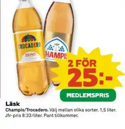 Coop Läsk Champis/Trocadero erbjuda