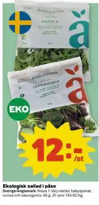 Coop Ekologisk Sallad i Påse erbjuda