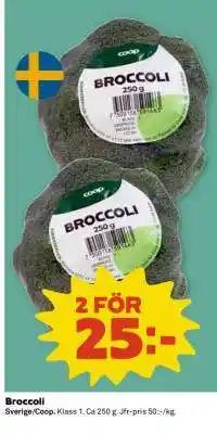 Coop Broccoli erbjuda