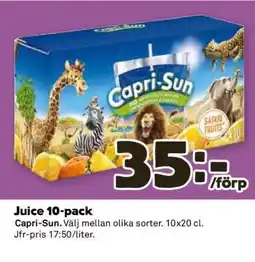 Coop Juice 10-pack erbjuda
