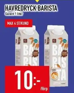 Matdax Havredryck Barista erbjuda