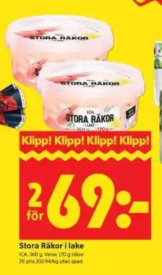 ICA Supermarket STORA RÄKOR I LAKE erbjuda