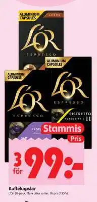 ICA Supermarket KAFFEKAPSLAR erbjuda