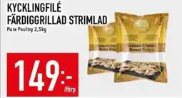 Matdax Kycklingfilé färdiggrillad strimlad erbjuda