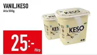 Matdax Arla Vaniljkeso erbjuda
