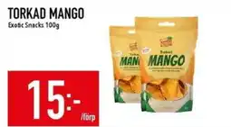 Matdax Exotic Snacks Torkad mango erbjuda