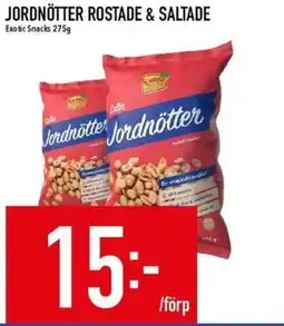 Matdax Exotic Snacks Jordnötter rostade & saltade erbjuda
