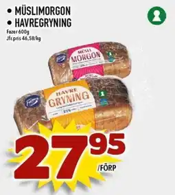 Matdax Fazer Müslimorgon • havregryning erbjuda