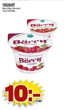 Matdax Bärry Yoghurt erbjuda
