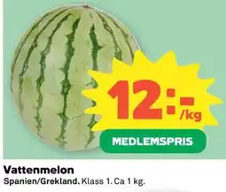 Coop Konsum Vattenmelon erbjuda