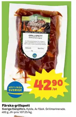 Coop Konsum Dalsjöfors Färska grillspett erbjuda