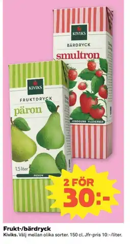 Coop Konsum Kiviks Frukt-/bärdryck erbjuda