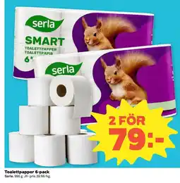 Coop Konsum Serla Toalettpapper 6-pack erbjuda