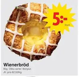Matöppet Wienerbröd erbjuda