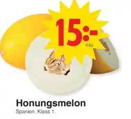 Matöppet Honungsmelon erbjuda